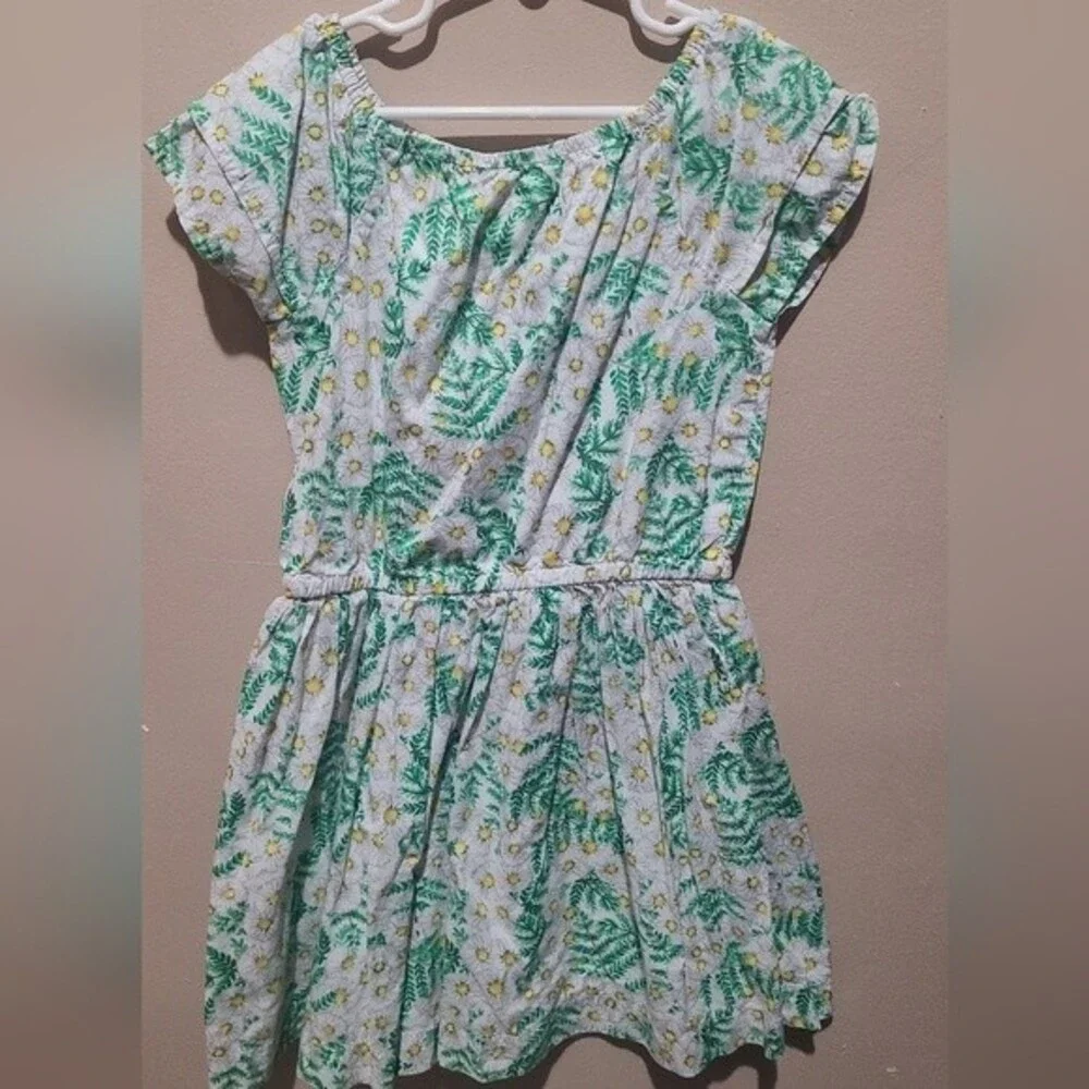 Gymboree Floral print pattern girls dress  Small 5-6 *